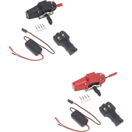 Metal Winch with CH3 3 Channel Wireless Remote Controller System for 1/10 RC Crawler Car Axial SCX10 Traxxas TRX-4