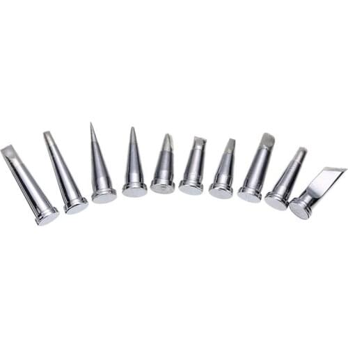 10Pcs Durable Soldering Tip Set for Weller WSD81 WD1000 WSP80 WP80 LT Soldering Station CNIM Hot