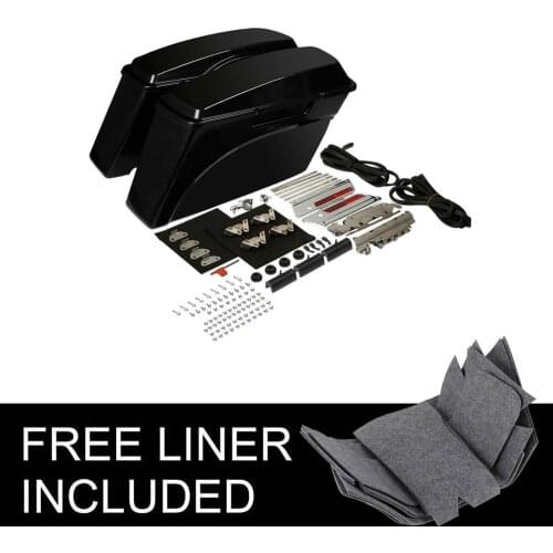 Motorcycle Unpainted Hard Saddlebags Saddle Bag For Harley Touring Street Glide Electra Glide Road King 1994-2013