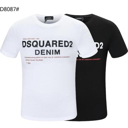 2021 New Dsquared2 Fashion Trend Advanced Printing Short Sleeve harajuku graphic t shirts men clothing D8087