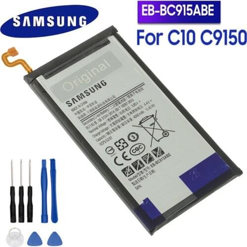 Original Samsung GALAXY C10 C9150 Original Samsung high quality EB-BC915ABE battery 4000mAh + tools