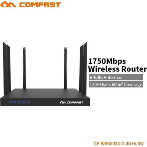 Wifi signal repeater 5ghz wifi router 11AC 1750Mbps wifi amplifier wireless access point repeater COMFAST CF-WR650AC