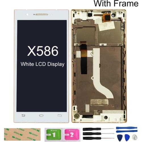 LCD Screens For Philips Xenium X586 S566 S266 LCD Display Touch Screen Digitizer Glass Panel Sensor Assembly Phone Repair Sets
