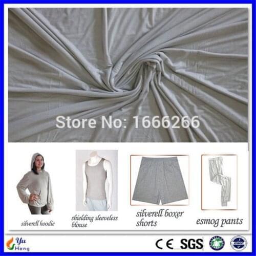 Silver fixed bamboo fabric,emf protection soft fabric