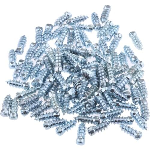 100pcs 18mm 0.6inch Car SUV ATV Anti-Slip Tires Studs Screw Wheel Tyre Snow Spikes for Truck Bike Motorcycle Auto Accessories