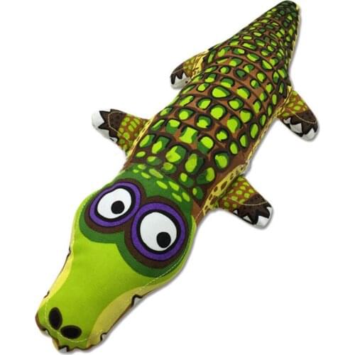 Dog Cat Pet Chew Toys Vocalization Crocodile Canvas Dog Toy Durable Puppy Sound Chew Toys For Small Large Dogs Pet Accessories