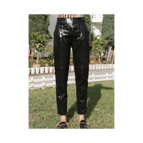 Top brand New Fashion 2020 Real Sheep Leather Pants BP9 high quality