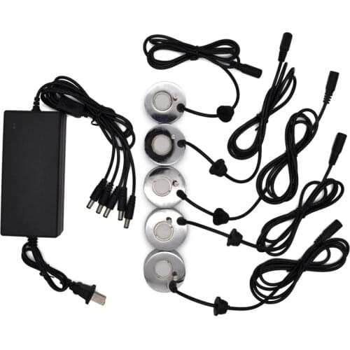 Mist Maker Fogger Ultrasonic Humidifier with 5Pcs Atomizing Heads Water Fountain Fog Atomizer Air Humidifier US Plug