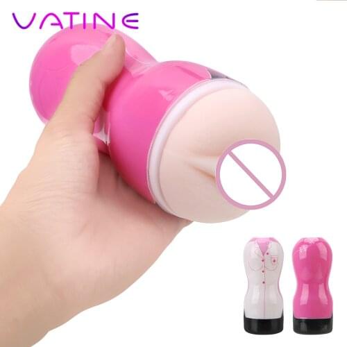 VATINE Masturbator Cup Realistic Soft Tight Vagina Artificial Vagina Real Pussy Sex Machine Sex Toys for Men Male Masturbation