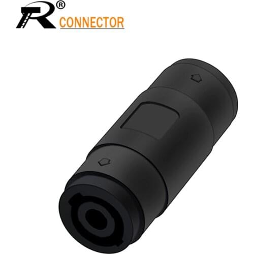 1pc 4Pin Female To Female Speakon Coupler Adapter Audio Cable Connector Speaker Extension Cord Converter