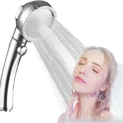 3In1 High Pressure Showerhead Handheld Nozzle Shower Head Bath Shower Adjustable ON/OFF Jetting Shower Rain Showers for Bathroom