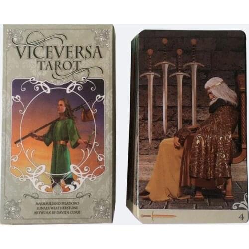 78pcs Tarot Cards Vice Versa Tarot Kit Tarot Cards Oracle Deck Board Games For Party Playing Card Table Game Entertainment