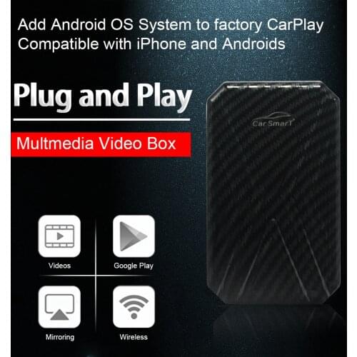 Wireless Smart Carplay With 4+32G/4+64G Carplay Aibox Support Android Auto Media TV Box For Au-di V W Fo-rd Hyun-dai Sko-da