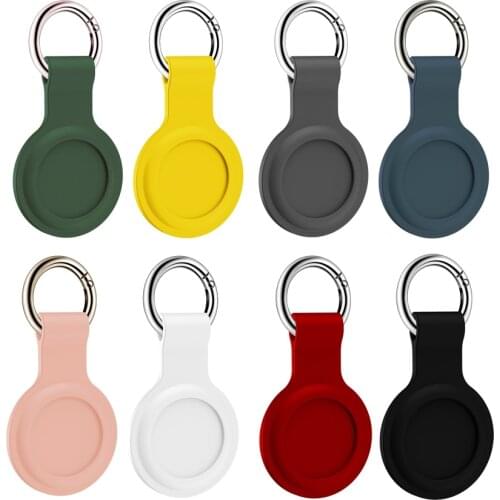 For Apple Airtag Case Soft Silicone Protective Sleeve Cover Keychain Airtags-Tracker Silicone Case For Airtags Case Accessories