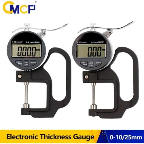 CMCP 0-10mm 0-25mm Measuring Tool 0.01mm/0.001mm Electronic Thickness Gauge For Paper Film Tape Leather Thickness Tester