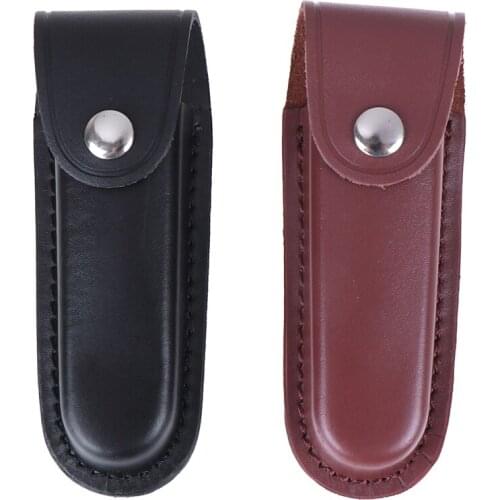 Brand New Sheath/Folding Knife Sheath Holder Leather Knife The First Floor Leather Knife Sheath 1PC