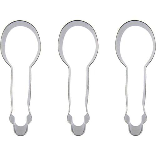 Spoon shape 3 piece Cookie cutting molds, baking tools, cake decorating soft candy tools