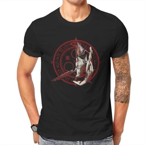 Silent Hill Harry Cheryl Cybil Survival Horror Game TShirt for Men Pyramid Head Humor Sweatshirts T Shirt Novelty Trendy Loose
