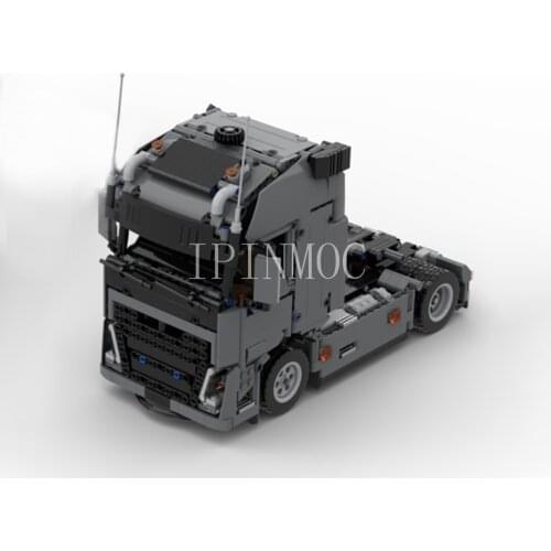 Moc 37849 high-tech engineering fh tractor unit building blocks vehicle car bricks set educational diy toys for kids boys