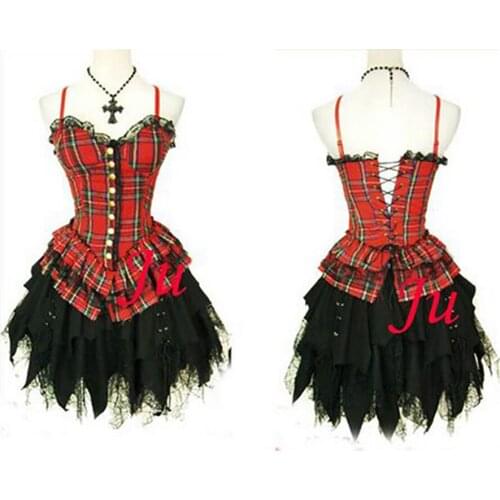 Gothic Lolita Punk Fashion Outfit Dress Cosplay Costume Tailor-made[CK802]