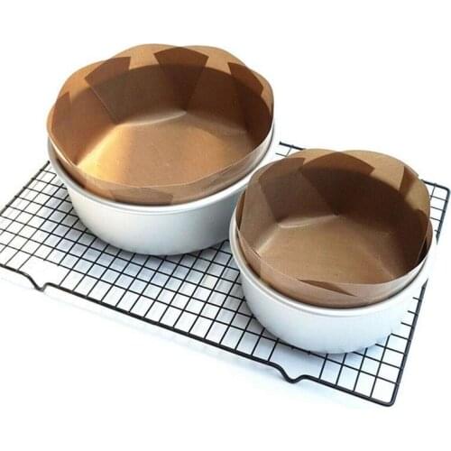 Cake Mat Non Stick Cake Mold Cake Tin Liner Baking Pan Sheet Khaki Round High Temperature Tarp Cake Mats Household Baking Tools