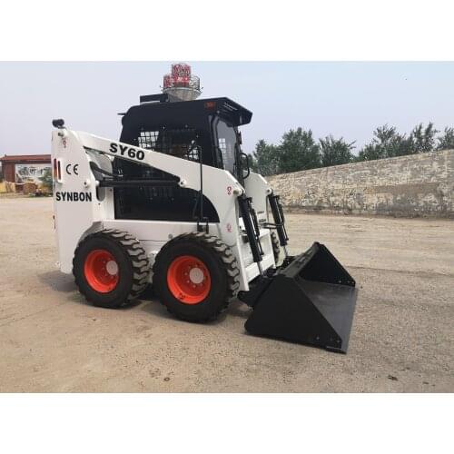 SY60 Small Mid Size Backhoe Loader Mini Wheeled Skid Steer With Optional Attachments