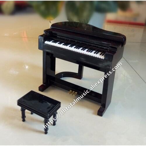 Miniature Electronic Piano Model Mini Musical Instrument Dollhouse Accessories Ornaments Christmas Gift Home decoration
