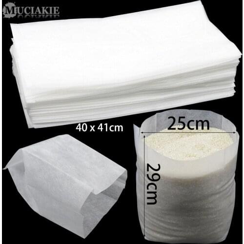 MUCIAKIE 50PCS 40x41CM Non-Woven Fabric Seeding Growing Bags Nutrition Pot Grow Bags Degradable Breathable Planting Bags