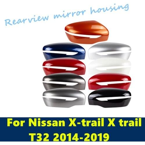 For NISSAN x-trail 2014-16 2019 Car Rear-view Mirror Covers Shell Rearview Mirror Edge Guards Cover Exterior car Accessories