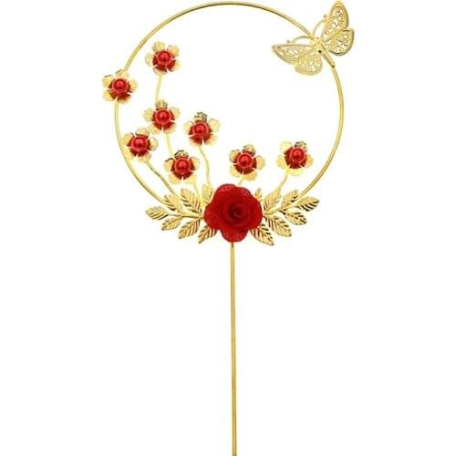 New Romantic Feather Cake Topper Beautiful Wedding Birthday Party Dessert Table Cake Decoration Accessories