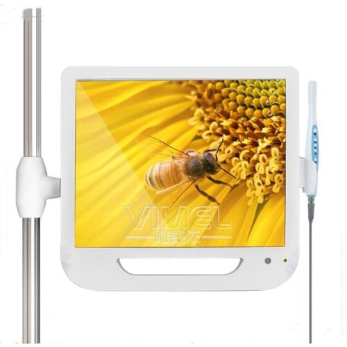 New All in one intra Oral Camera System 300mega pixels 17inch LCD monitor with usb Dental endoscope With LCD holder
