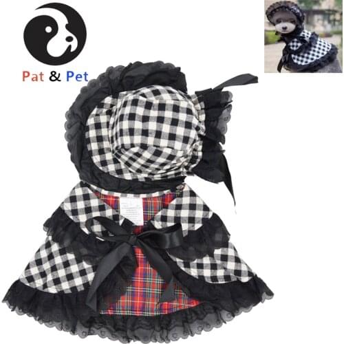 Pet Dress Dog Puppy Clothes Classic Style Season Cute Fashion Cat Costume Cotton Hat Shawl Wig