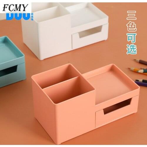 Creative Desk Organizer Storage Holder Desktop Pencil Pen Holders Badge Box Stationery Office School Student Supplies supplies