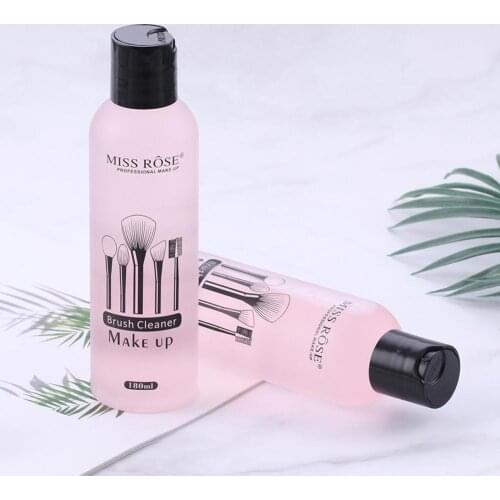 180ml Miss Rose Puff Cleaning Solution Makeup Brush Cleaning Professional Cleaner Blush Tool Cleaner Remover Quickly Liquid Q2U1