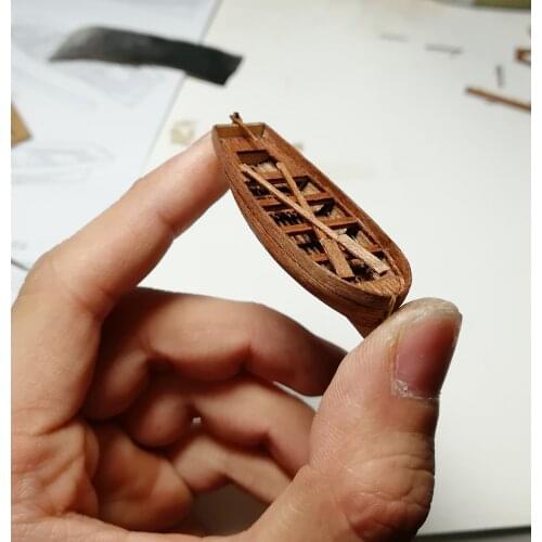 Mini wooden boat model assembly kit scale 1:96 Harvey ships lifeboat Model buildingKit