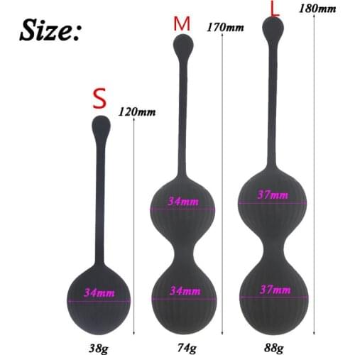 Sex shop Purple Black Soft silicone Tightening vaginal ball Vaginal training ball machine Kegel ball Ben Wa Ball Female sex toy