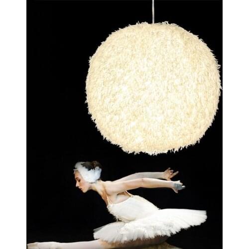 Modern Pendant Light Romantic Fantasy Simulation Feather Chandelier Bedroom Living Room Living Room Chandelier E27 90V-260V