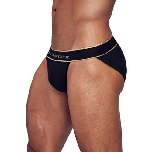 ORLVS Sexy Man Underpants Breathable Cueca Tanga Men Briefs Underwear Cotton U Convex Gay Bikini Brief New Male Panties OR6220