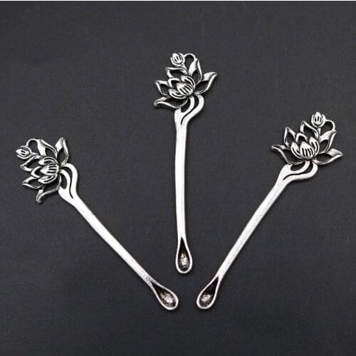 WKOUD 10pcs Silver Color Creative Anemone & Arm Alloy Pendant Necklace Bracelet DIY Metal Jewelry Charm Findings 56*15mm