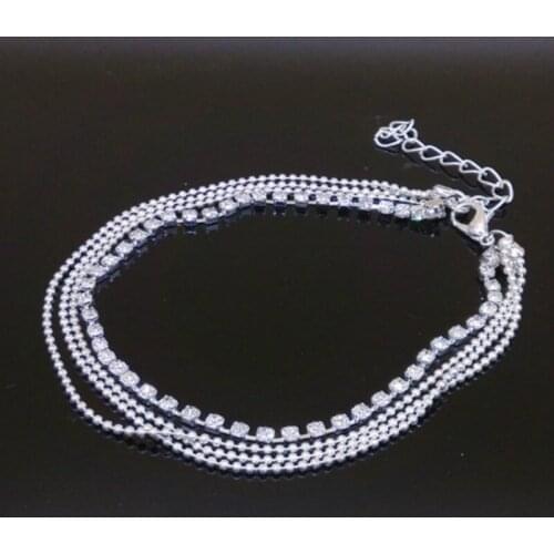 Women Anklet multi Foot chain Jewelry Crystal Ankle bracelet Halhal Femme cheville bijoux pulseras tobilleras mujer