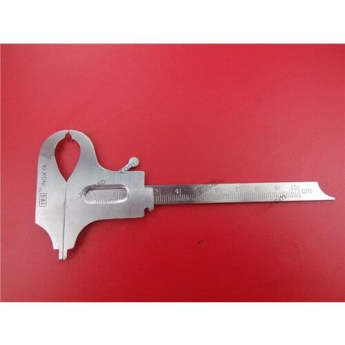 1Pc Dental stainless steel vernier calipers orthodontic materials technician ruler universal ruler