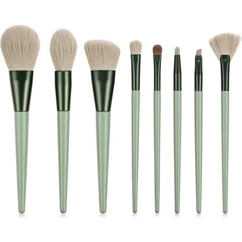 10 Piece Horse Hair Makeup Brush Set Private Label Wholesale