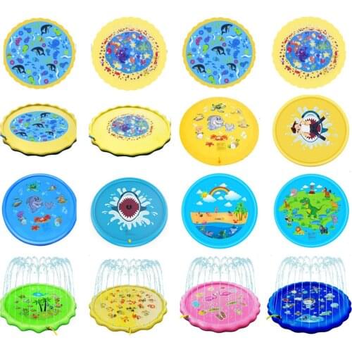 100-170CM Childrens Toys Water Mat mat Summer Beach Inflatable Spray Water Cushion Outdoor Lawn Baby Play Mat Games Playmat
