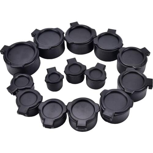 25.4-57mm Hunting Gun Caliber Rifle Scope Mounts Sight Quick Flip Spring Up Open Lens Cover Cap Eye Protect Objective Cap