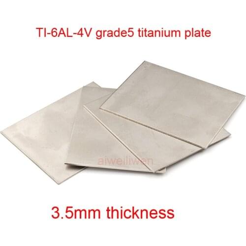 3.5mm thickness grade 5 titanium plate GR5 dynamic plate TI-6AL-4V titanium alloy sheet BT6 TA6V YATB640 TC4 medical Ti sheet
