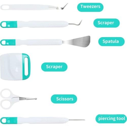 6pcs Diy Art Cutting Tool Weeding Kits Craft Vinyl Weeding Tools Set Silhouette Embossed Wording Tool For Cricut Make Silhouette