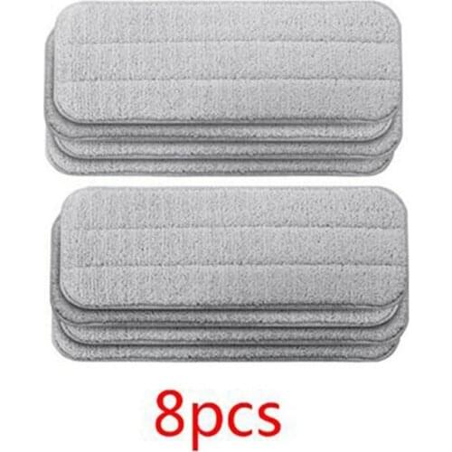 8 PCS Replace Mop Cloth Rags for Xiaomi Mijia Deerma Water Spray Mop 360 Rotating Cleaning Cloth Head Wooden Carbon Fibe