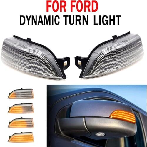 Car Dynamic LED Turn Signal Rearview Mirror Lights Blinker for Ford Everest 2015-2019 Ranger T6 Raptor Wildtrak