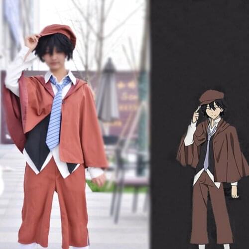 Bungo Stray Dogs Detective Ranpo Edogawa Cosplay Costumes Men Women Full Set Uniform Suit Shirt Vest Pants Sweatshirt Hoodies
