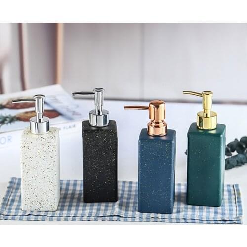 320ml Nordic Luxury Style Press Type Dispensers Bathroom Sanitizer Soap Shower Gel Dispenser Bottle Portable Soap Dispensers